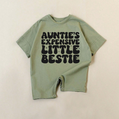 AUNTIE'S EXPENSIVE LITTLE BESTIEグリーンロンパース - 緑 - 18～24ヶ月 - image 1