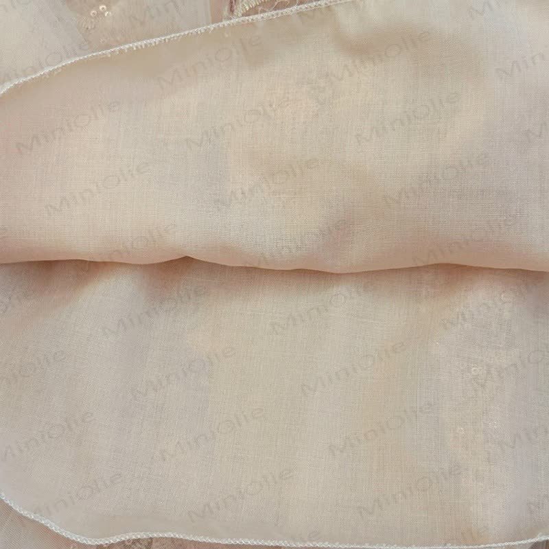 幼児用女の子用スパンコールメッシュフライングスリーブDress - image 10