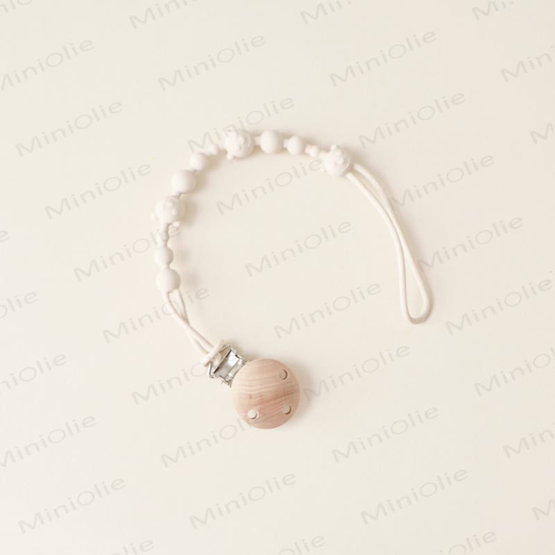 ベビーシリコンベアおしゃぶりクリップ - 白 - 0～24ヶ月 - image 6