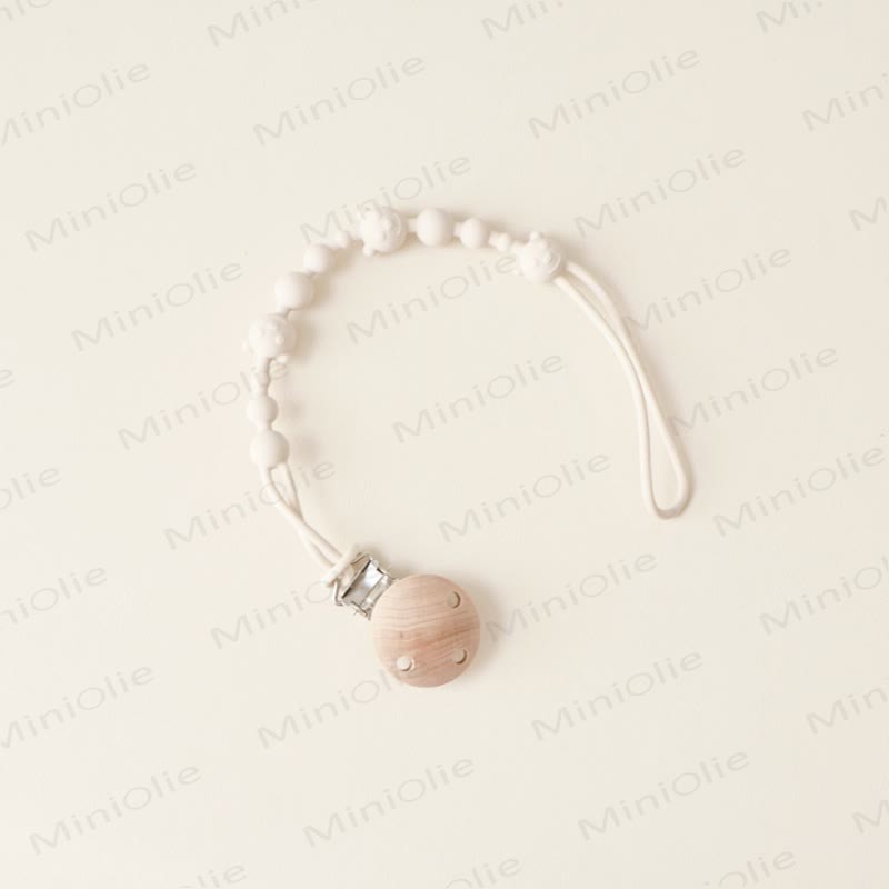 ベビーシリコンベアおしゃぶりクリップ - 白 - 0～24ヶ月 - image 6