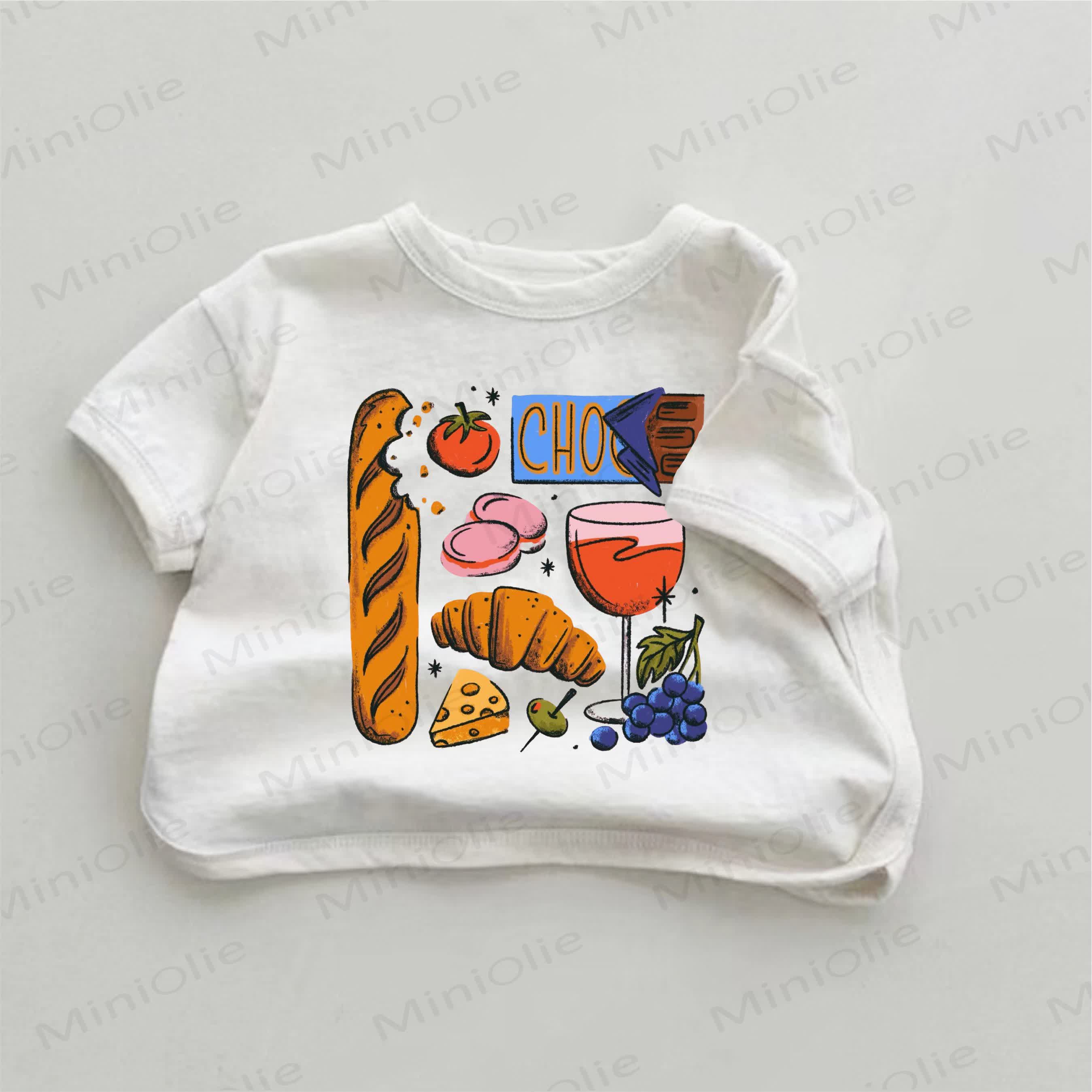 ベビーホワイトデザートプリントTシャツ - 白 - 18～24ヶ月 - image 1
