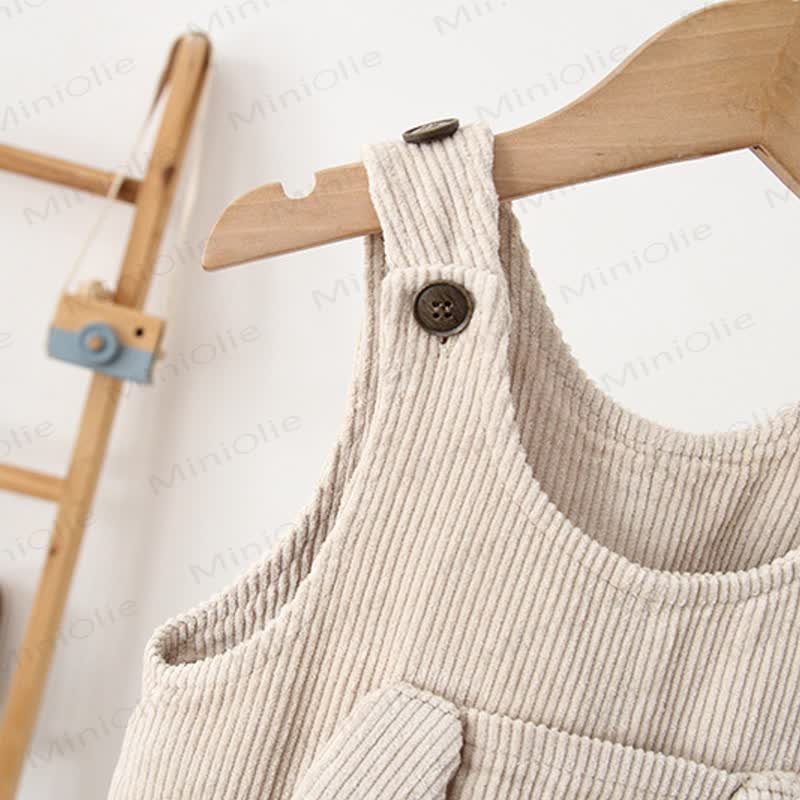 ベビー幼児用犬用耳紐フリース裏地オーバーオール - image 6