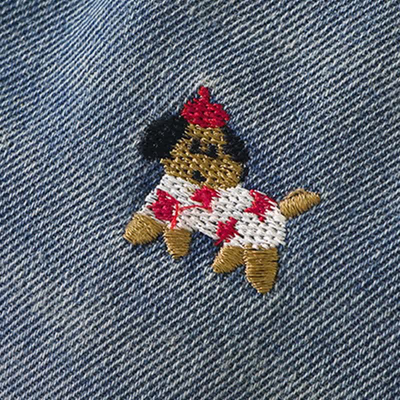ベビー幼児用子犬刺繍デニムパンツ - image 10