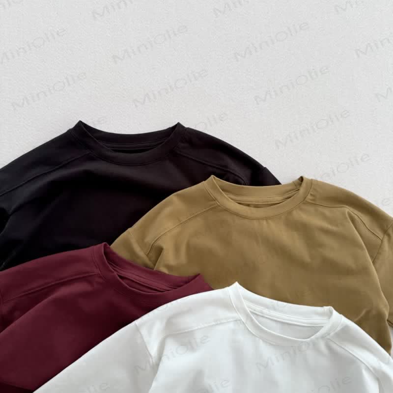 キッズ無地カジュアルTシャツ - image 5