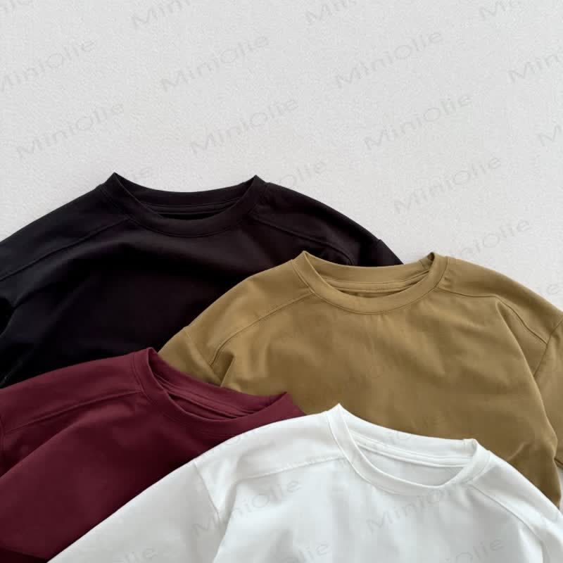 キッズ無地カジュアルTシャツ - image 5