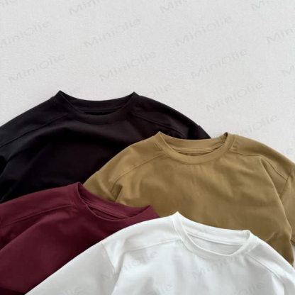 キッズ無地カジュアルTシャツ - image 5