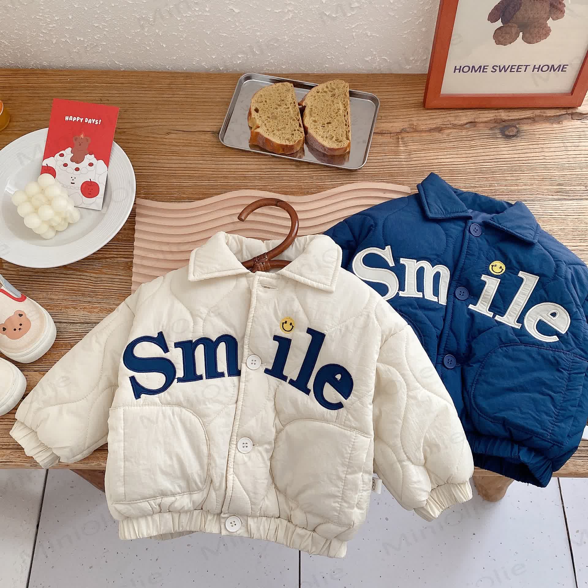 SMILE ベビー 幼児用ポロ キルティングコート - image 2