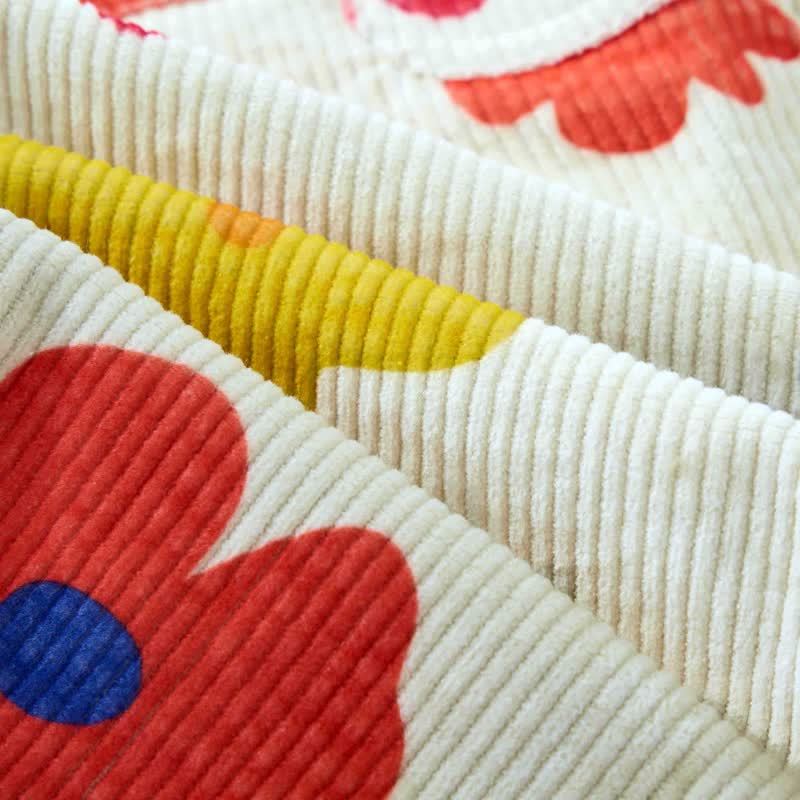 ベビー幼児用カラフルフラワーコーデュロイオーバーオール - image 6