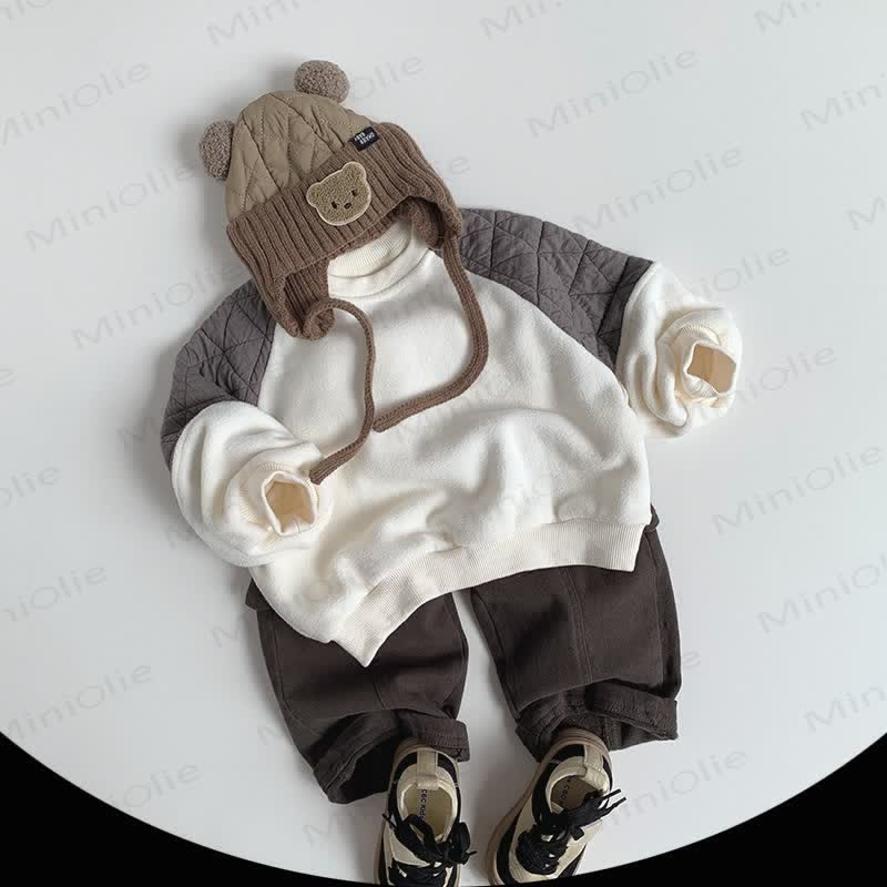 ベビー幼児用フリース裏地無地パンツ - image 3