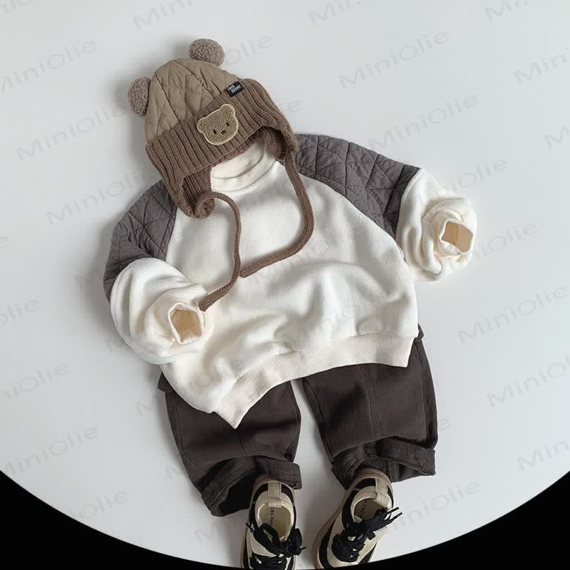 ベビー幼児用フリース裏地無地パンツ - image 3