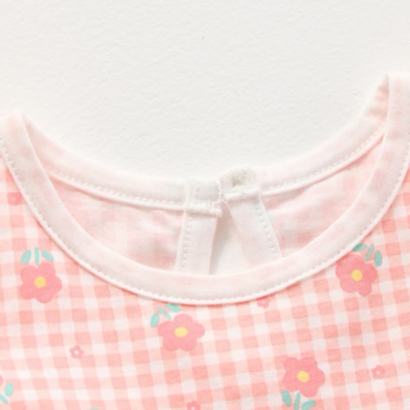 幼児用ベビーガールズプリントフリル袖サマーDress - image 7
