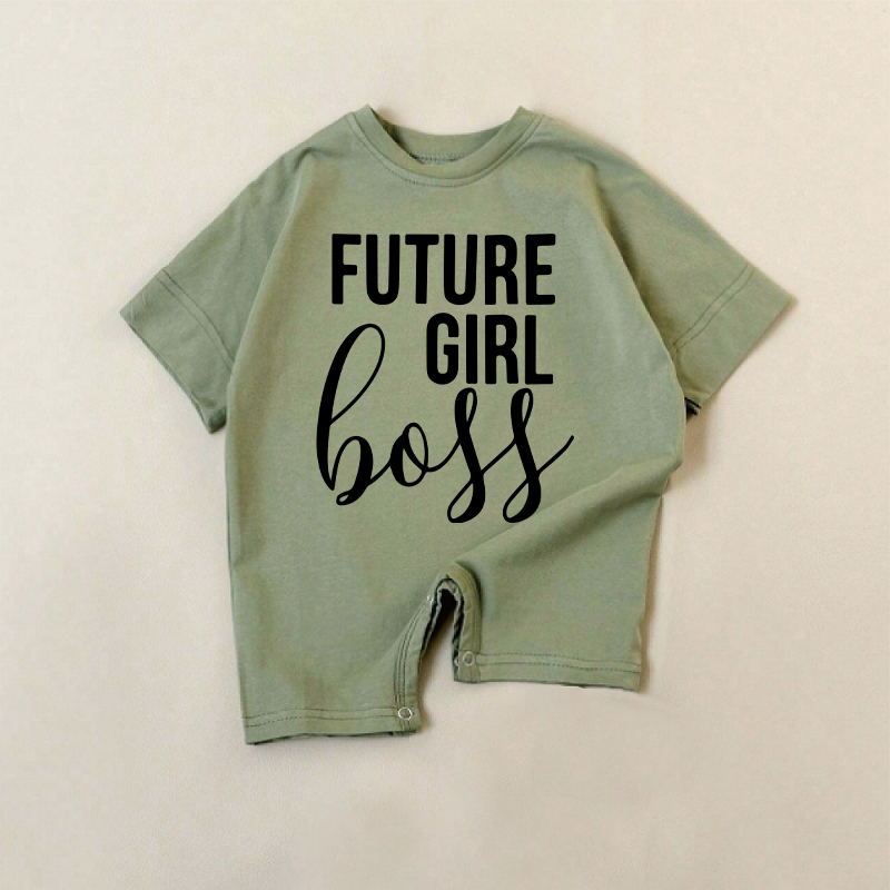 FUTURE GIRL BOSSベビーグリーンロンパース - 緑 - 18～24ヶ月 - image 1