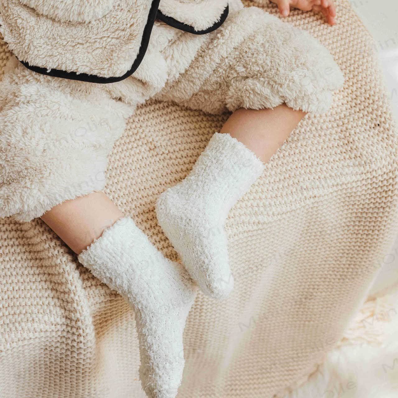 ベビー用無地フリースフロアソックス - image 18