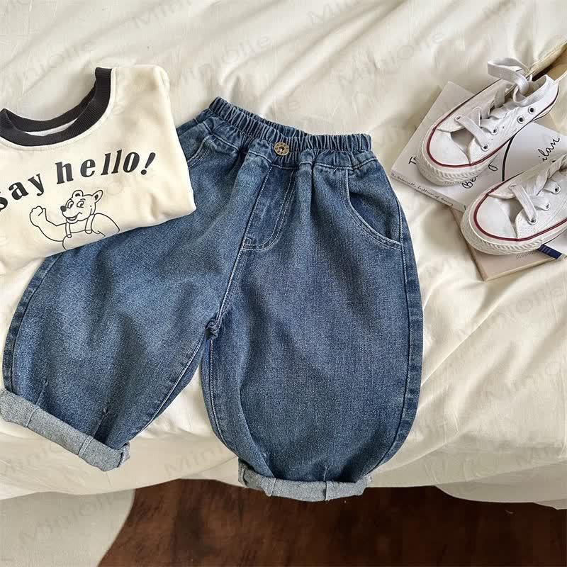 キッズボーイズルーズハーレムジーンズパンツ - image 11