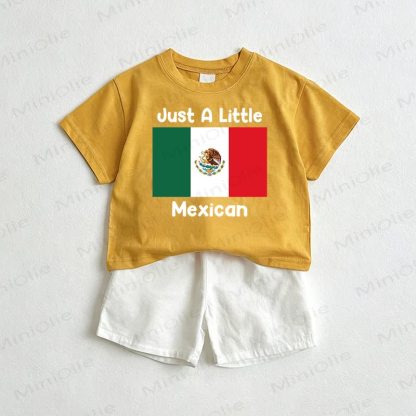 ジャスト・ア・LITTLE・メキシカン ベビーTシャツ＆ショートパンツ 2点セット - 黄色と白 - 3～5歳 - image 1