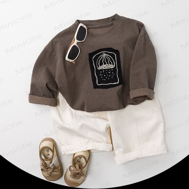 ベビー幼児用無地ゆったりパンツ - image 5