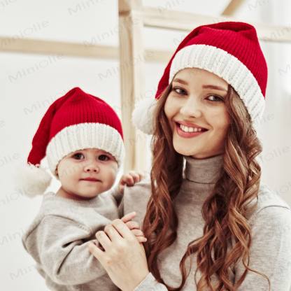ベビーレッドクリスマスニットウォームビーニー - image 5