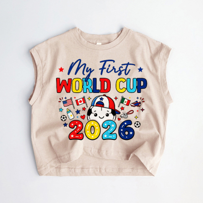 MY FIRST WORLD CUP 2026ベビー・幼児用カーキタンクトップ - カーキ - 3～5歳 - image 1