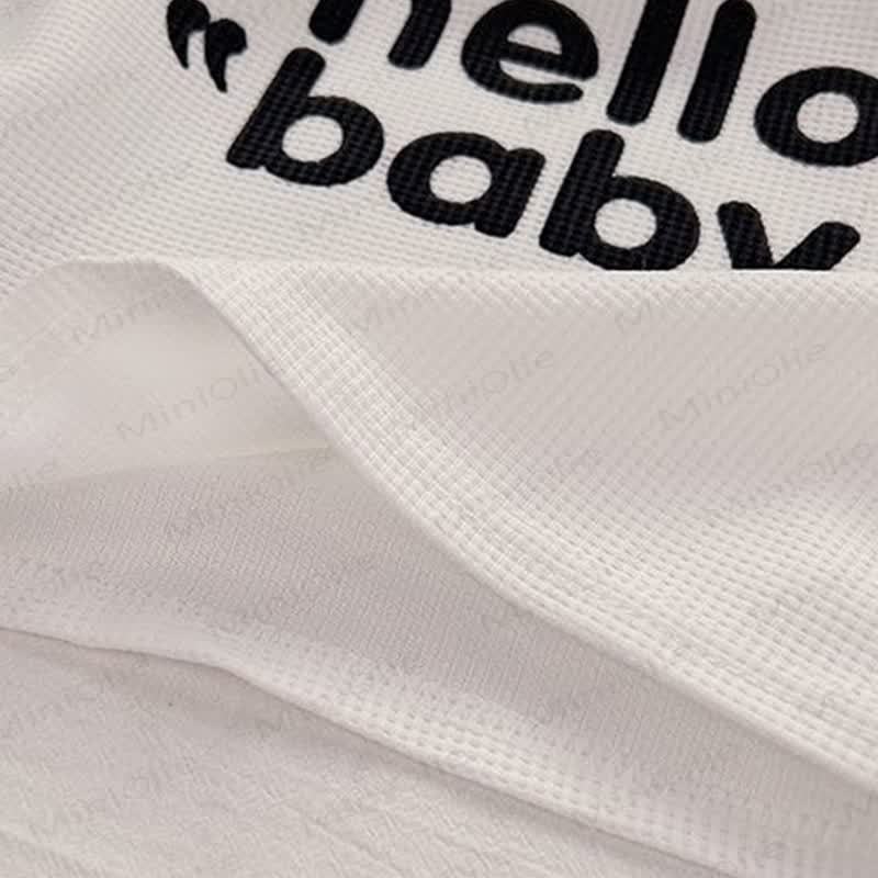 ベビー・幼児用ワッフルニットラウンジTシャツ＆ショートパンツ2点セット - image 9