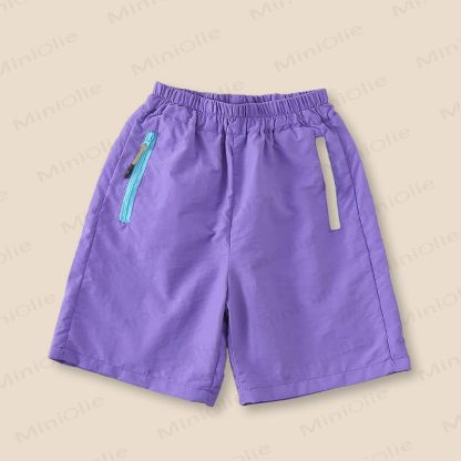 幼児・男の子用 無地ナイロンショーツ - 紫 - 10-11歳 - image 4