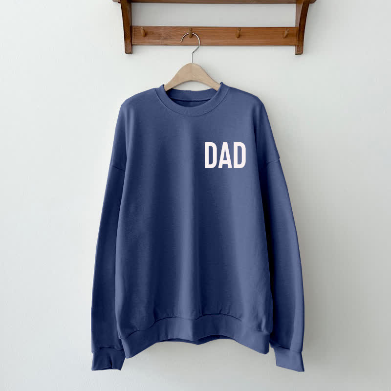 DAD/DADDY'S GIRL パパと私のスウェットシャツ/セット - 青 - お父さんスウェットシャツ：XL - image 3