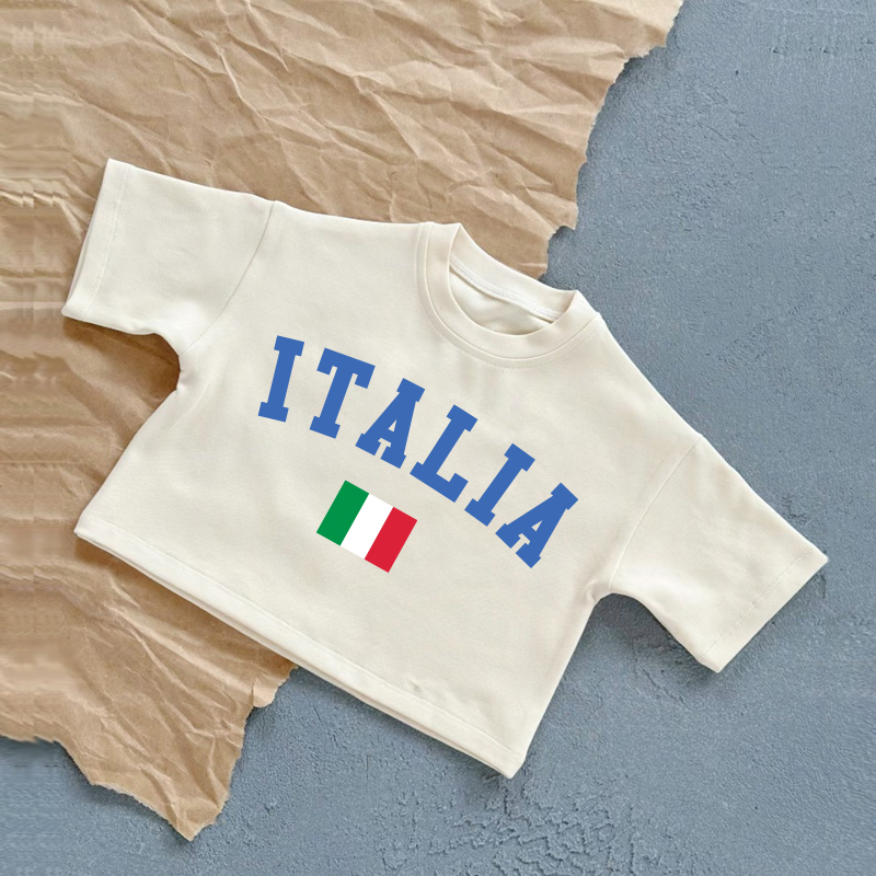 ITALIAベビー サマー カジュアル Tシャツ - 白 - 2～3歳 - image 1