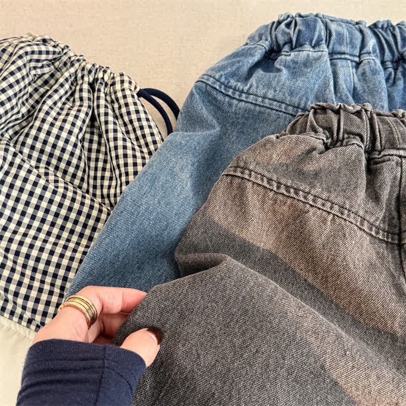 幼児用ウォッシュドデニムルーズパンツ - image 7