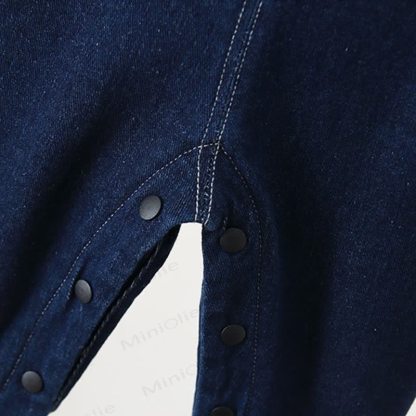 ベビー幼児用マッシュルームデニムフリース裏地オーバーオール - image 6