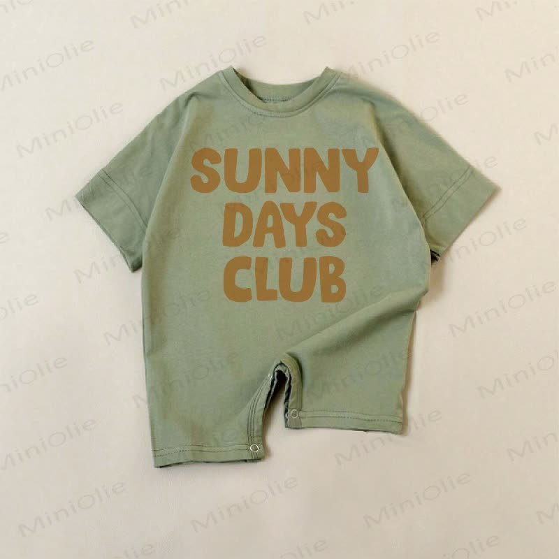 SUNNY DAYS CLUBベビーグリーンロンパース - 緑 - 18～24ヶ月 - image 1