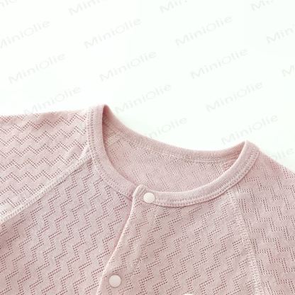 ベビー用ピュアコットンテクスチャードロンパース - image 7
