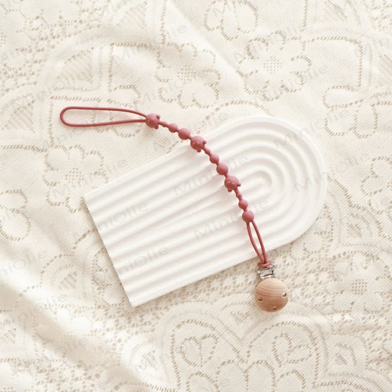 ベビーシリコンベアおしゃぶりクリップ - ピンク - 0～24ヶ月 - image 7