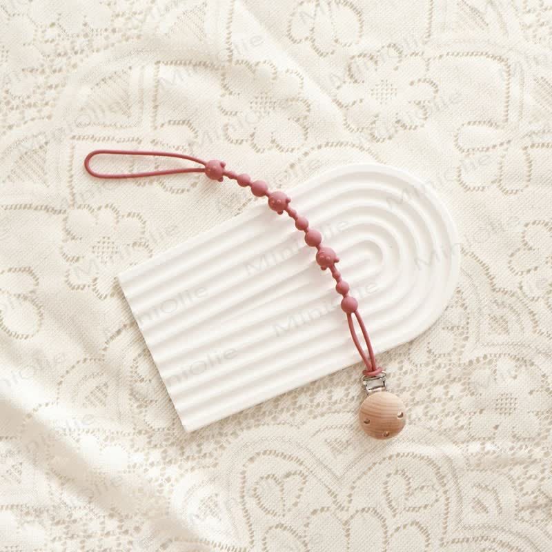 ベビーシリコンベアおしゃぶりクリップ - ピンク - 0～24ヶ月 - image 7