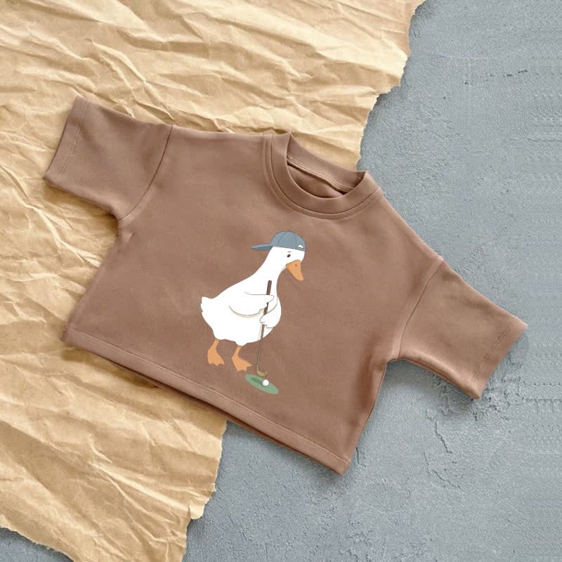 ベビーグース ゴルフ サマーカジュアルTシャツ - 茶色 - 2～3歳 - image 5