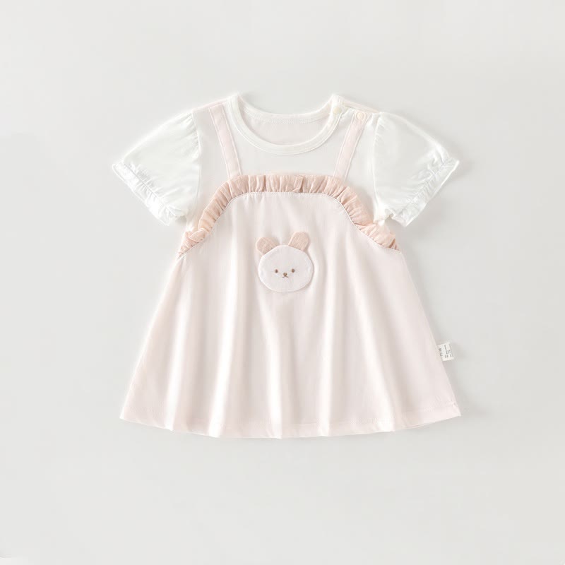 ベビー・幼児用女の子向け半袖サマーDress - ピンクのウサギ - 18～24ヶ月 - image 5