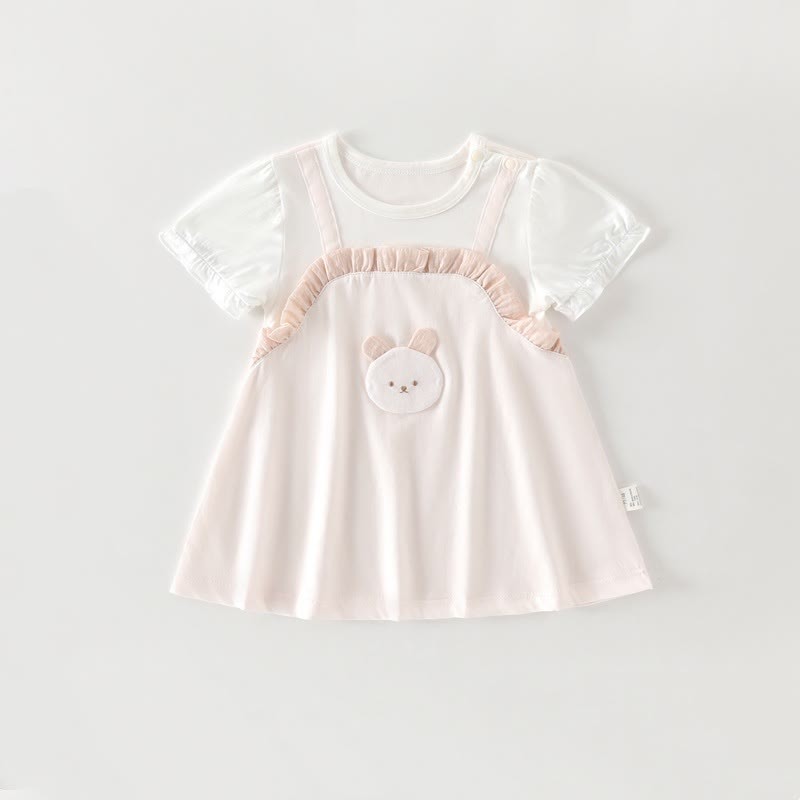 ベビー・幼児用女の子向け半袖サマーDress - ピンクのウサギ - 18～24ヶ月 - image 5