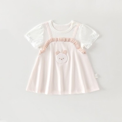 ベビー・幼児用女の子向け半袖サマーDress - ピンクのウサギ - 18～24ヶ月 - image 5