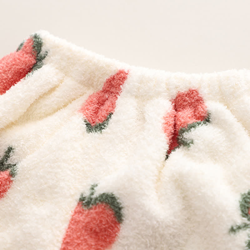 幼児用ストロベリーフリースパジャマ2点セット - image 9