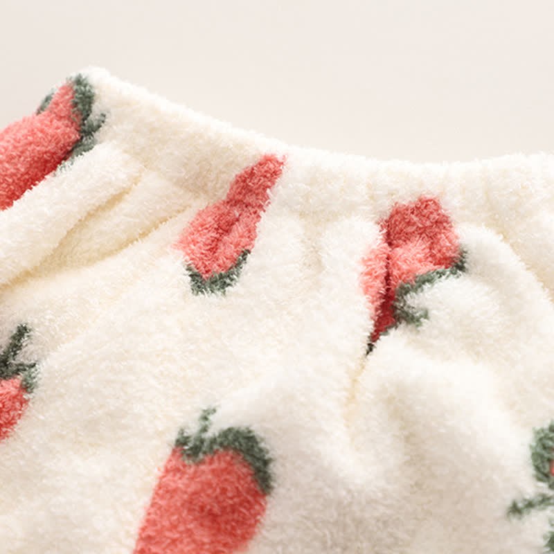 幼児用ストロベリーフリースパジャマ2点セット - image 9