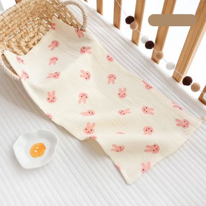 通気性のあるベビー用授乳用げっぷ布 - バニー - image 10
