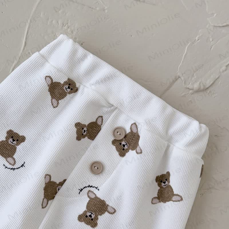 ベビーボーイ ベアニット ホワイト 2ピースセット - image 9