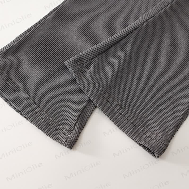 幼児用ニット半袖トップスとフレアパンツの2ピースセット - image 20