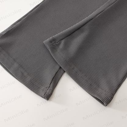 幼児用ニット半袖トップスとフレアパンツの2ピースセット - image 20