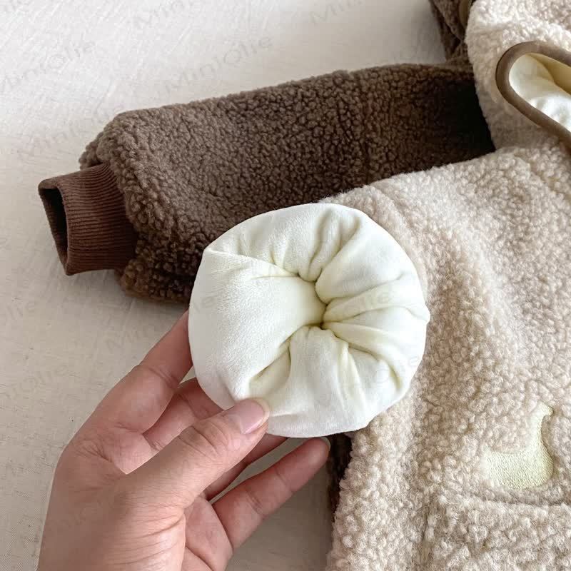 ベビー刺繍入り漫画フード付きアウターウェア - image 6