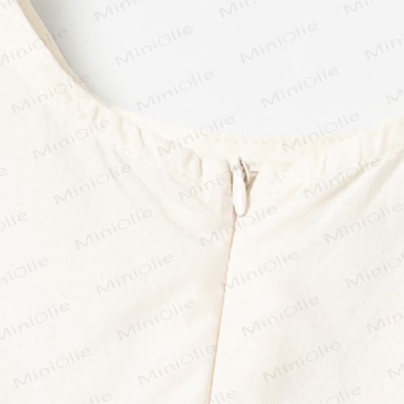 幼児用女の子向けフリル付きコットンノースリーブDress - image 6