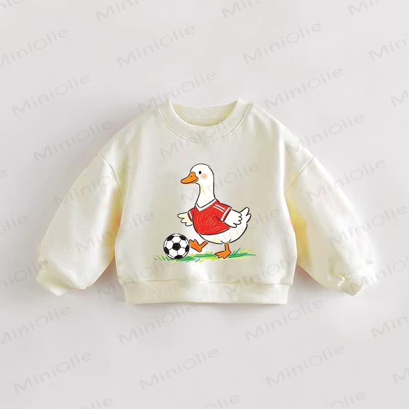 ベビー幼児用グースサッカースウェットシャツ - クリーム - 3～5歳 - image 1