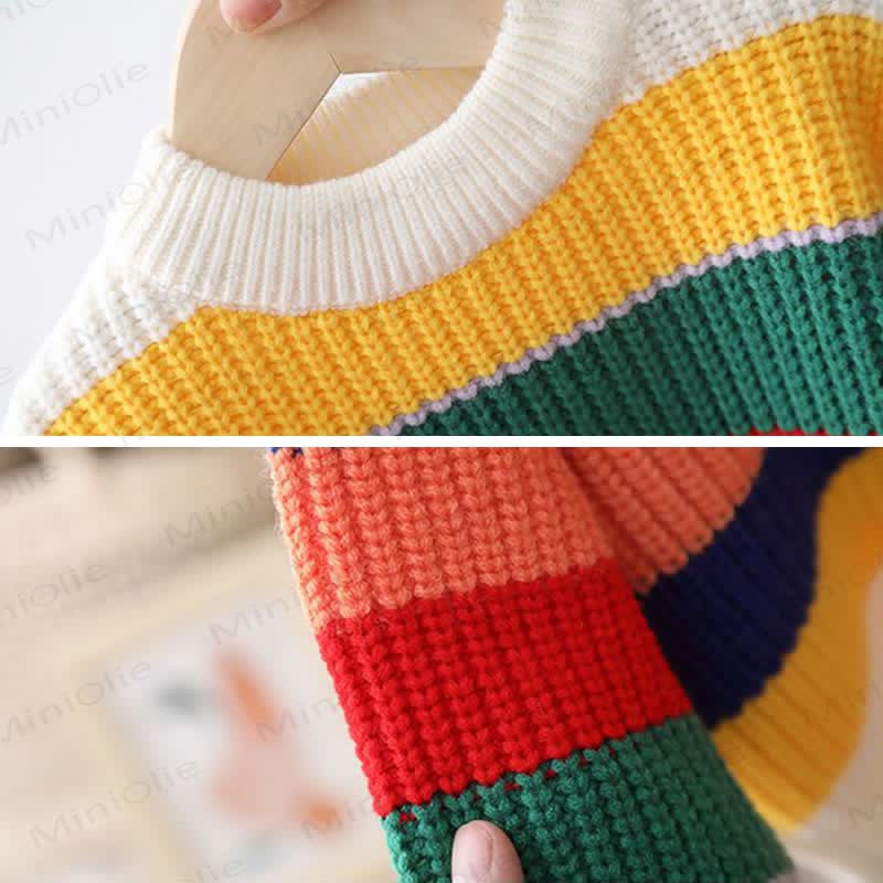 幼児用レインボーストライプセーター - image 4