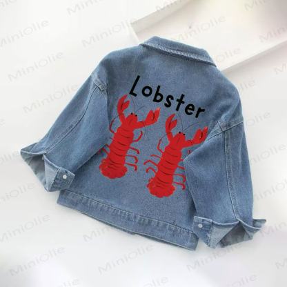 LOBSTER幼児用デニムジャケット - 青 - 10-11歳 - image 1