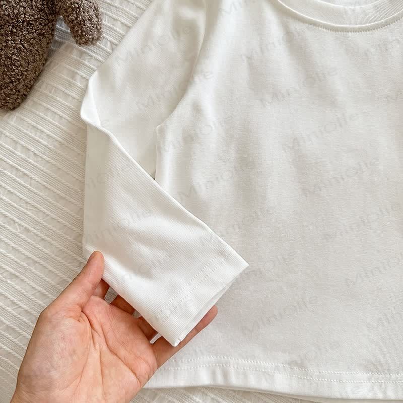 キッズ用無地ベースレイヤーソフトTシャツ - image 13