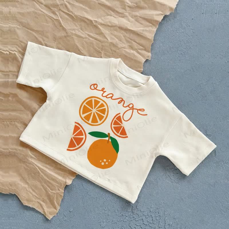 ORANGEのベビーTシャツ - 白 - 2～3歳 - image 1