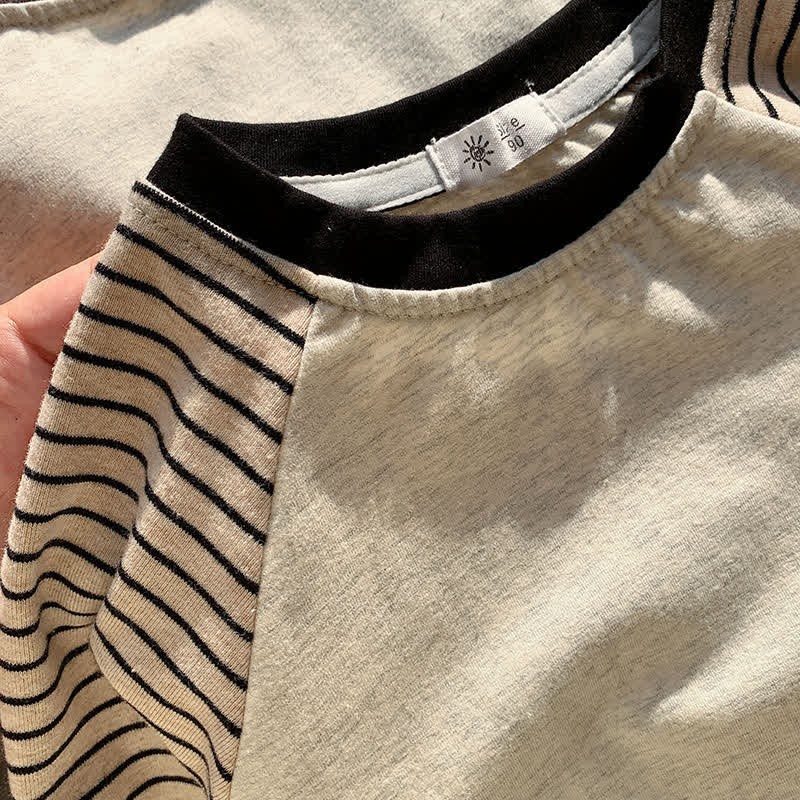 キッズ コントラストカラー ラグラン ベースレイヤー Tシャツ - image 9